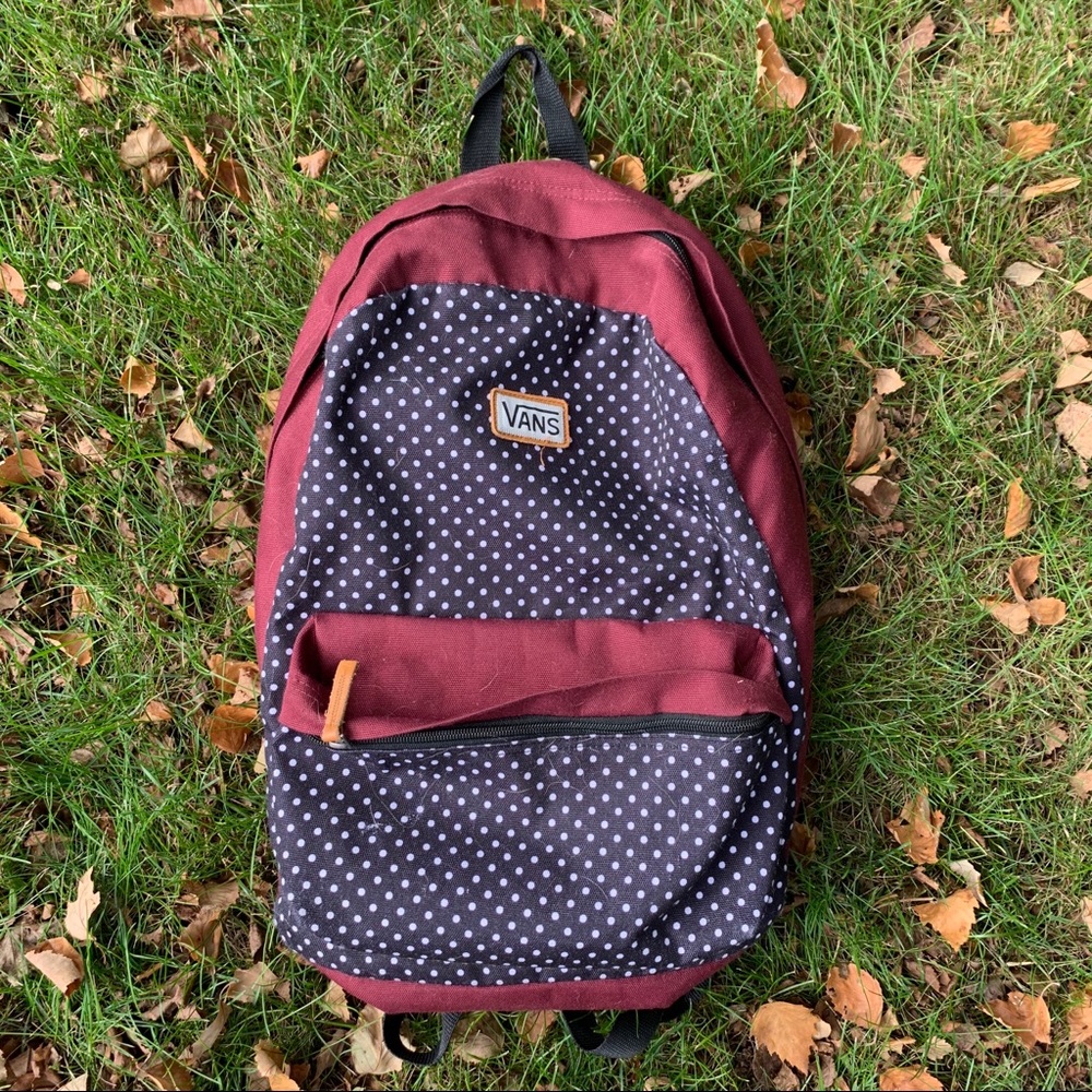 Red and Black Vans Backpack